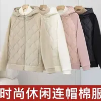 廓形显瘦，温暖不臃肿！秋冬松弛感连帽棉服棉衣防风百搭颜值抗打