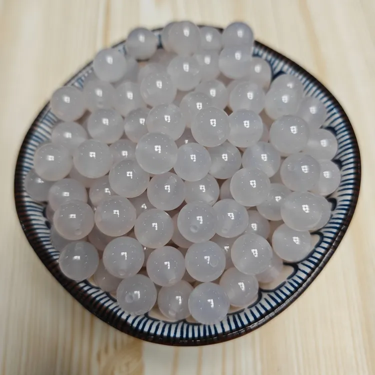 【白玛瑙】天然7A白玛瑙散珠