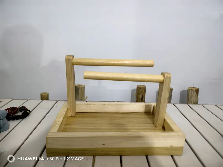 首饰展示架 首饰展示架中式实木质木制家用收纳架原木色手工简约