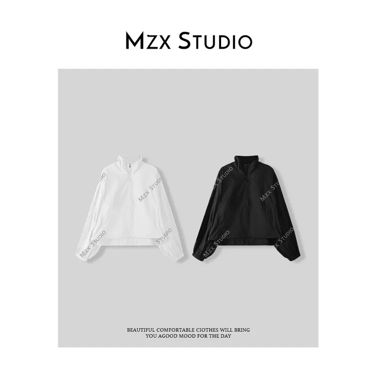 MZX 春季极简休闲风 肌理感宽松立领外套WT7771-F