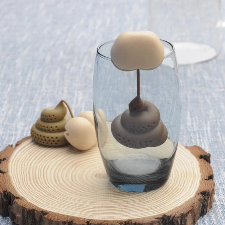 便便泡茶器 懒人过滤茶叶茶漏 屁股粑粑恶搞大便冲茶滤创意礼品