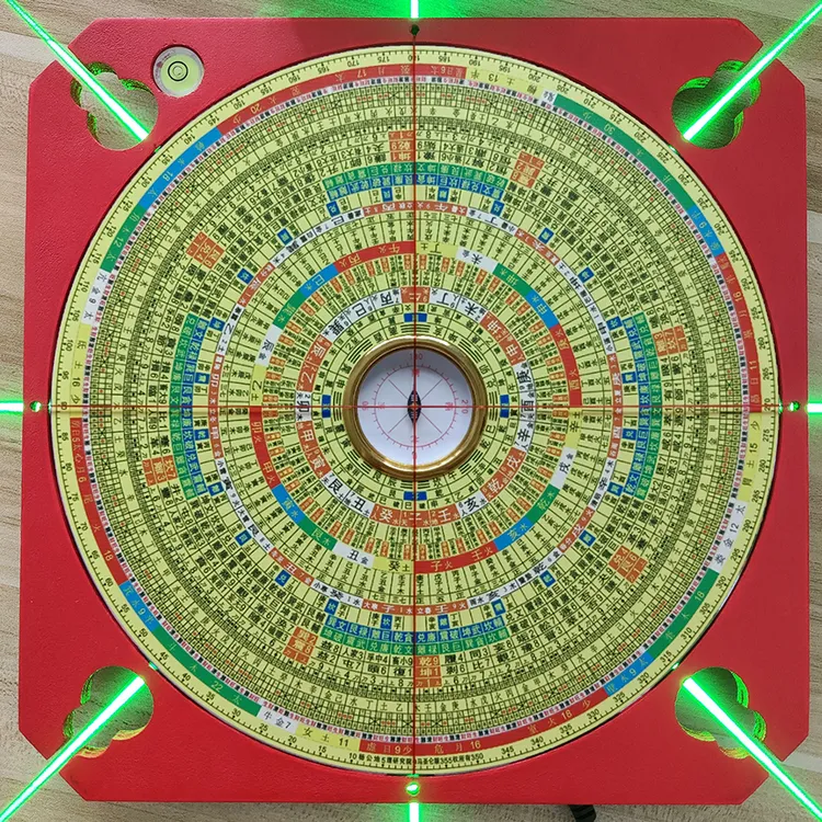 8寸三元三合高级版八面激光罗盘
