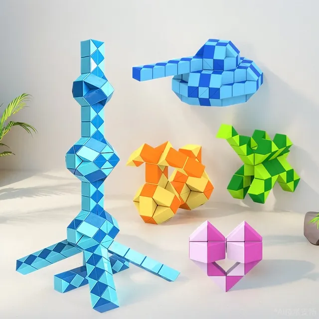 百变魔尺72段96节108段120段144段240段全套可拆卸小学生魔方儿童