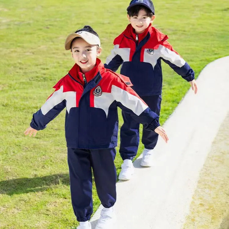 女拉链衫春秋学院风校服校服定制加厚学院幼儿园园服