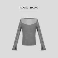溶溶S【紫夜初空】RONGRONG  时尚百搭透感长袖KGR6S0215-7.26 SVV