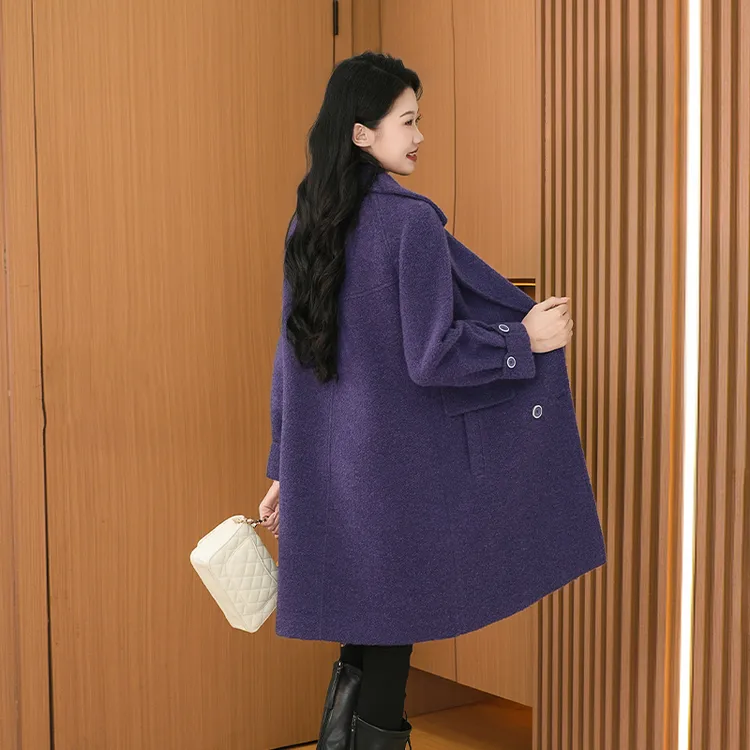 【羊毛大衣】2025新款时尚大气减龄休闲显瘦韩版风衣洋气外套28019
