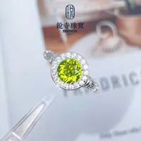  【破冰专属】S925银/天然橄榄石戒指/1.0ct-{多样性发货}