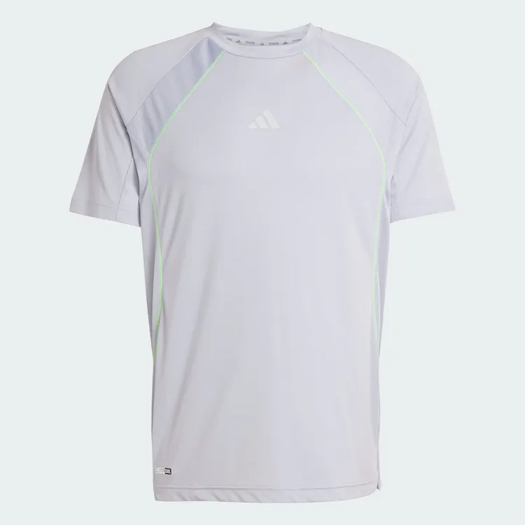 adidas阿迪达斯男款TECH APP TEE针织无领短T恤KB9736