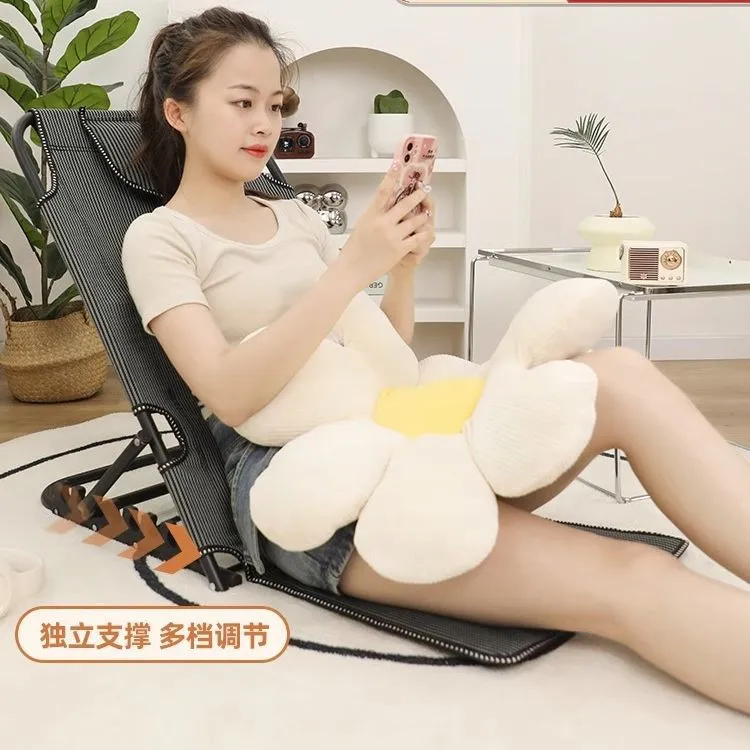 床上靠背椅卧室懒人椅折叠躺椅学生宿舍床上电脑椅休闲靠背榻榻米