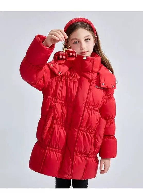 迪士尼儿童2025新款女童加厚保暖服