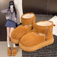 【优遇家】新款冬季厚底雪地靴外穿棉鞋加绒加厚保暖女款棉鞋