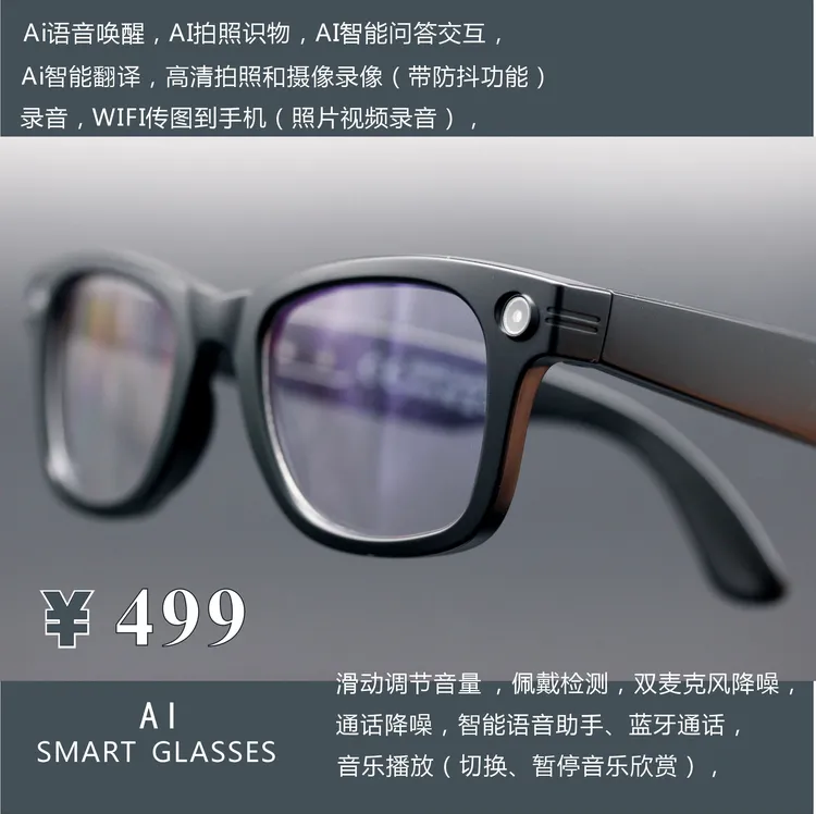 TRIUMPHANTGENERAL智能眼镜翻译录音拍摄记录看图识物通用款