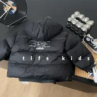 童例「25502黑色面包袋羽绒服」冬季保暖男女童软糯儿童百搭外套潮