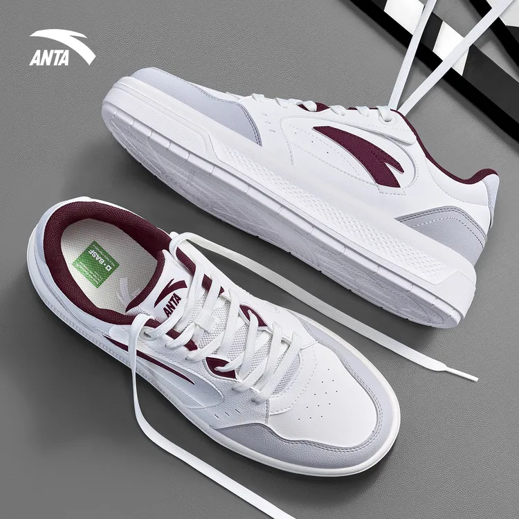 安踏板鞋休闲男鞋2026新款官方正品学生小白鞋冬季低帮运动鞋子