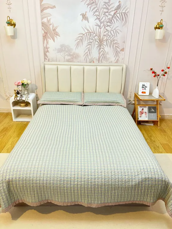 【秋冬换新床盖】外贸尾单水洗斜纹棉四季床盖通用防滑不跑床加厚