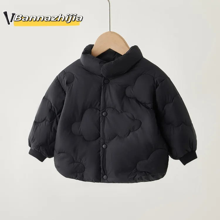 北欧风宝宝羽绒服外套女童洋气保暖舒适90白鸭绒羽绒上衣童装冬季