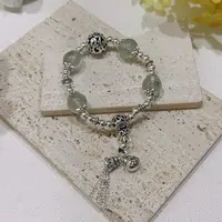 铜合金合成锆石手链 SL-172时尚民族风绿幽幽手链