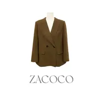 【ZACOCO】百搭轻奢显瘦高腰法式时尚职场小众短款西装外套3301上衣