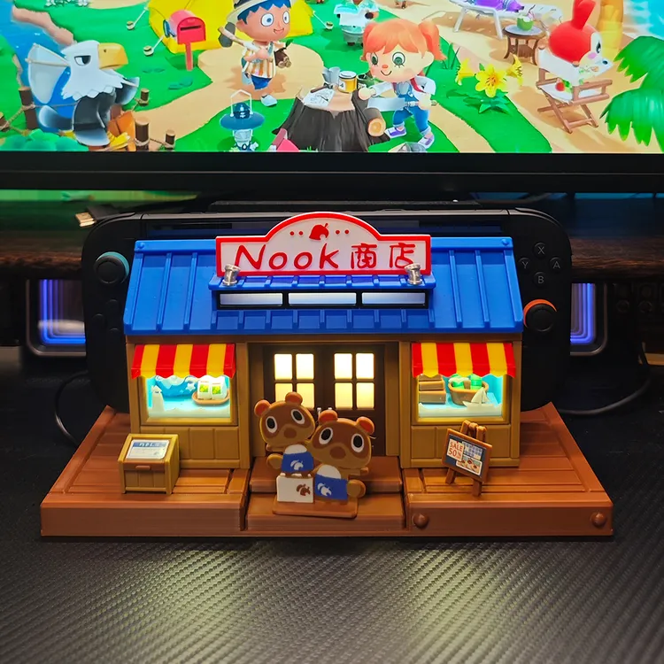 漫吾 动物森友会switch2底座壳NOOK商店NS2支架动物之森创意周边