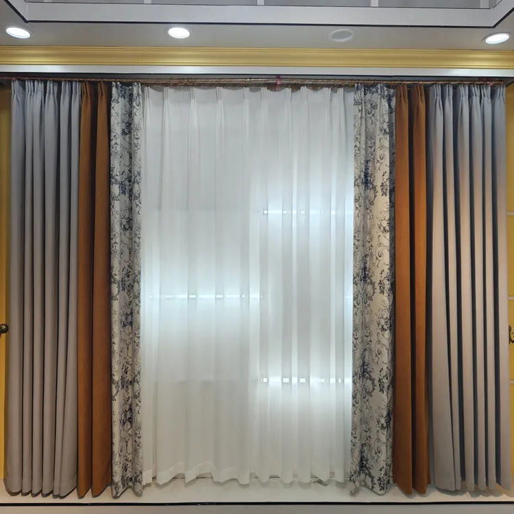 雪尼尔窗帘高温定型成品