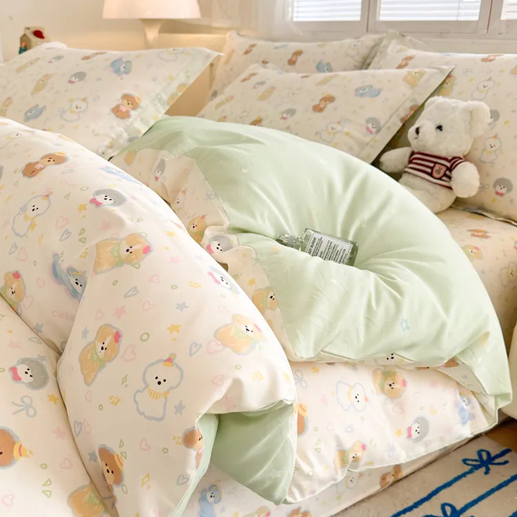 全棉被套纯棉单件150x200x230学生被罩单人被单宿舍四季通用3家纺