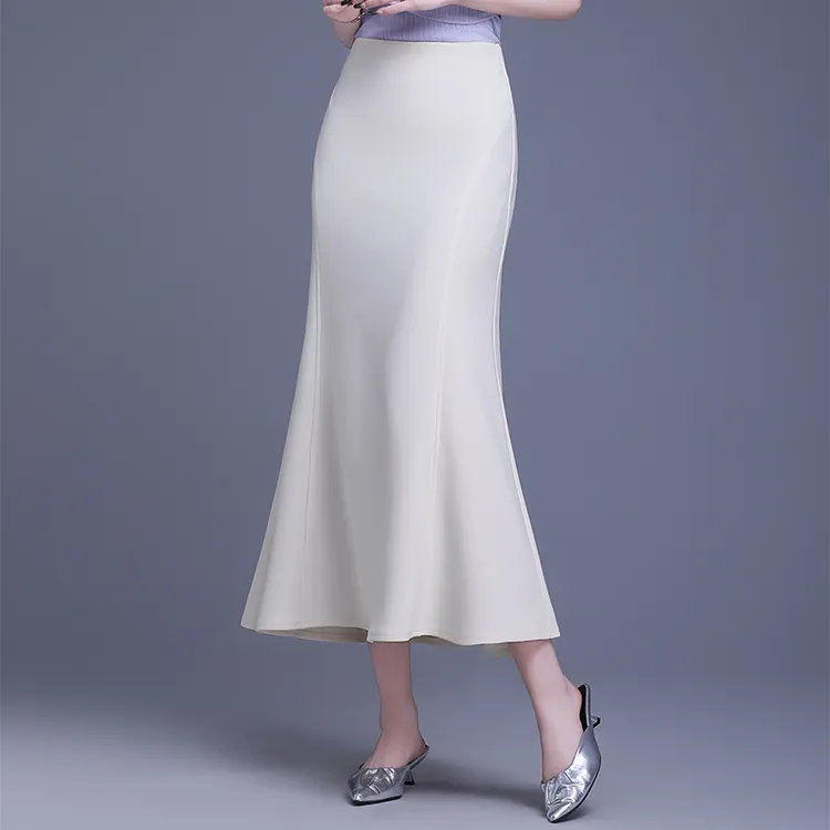 包臀裙鱼尾裙半身裙女秋季新款遮肚子洋气减龄包臀裙长裙显瘦女款