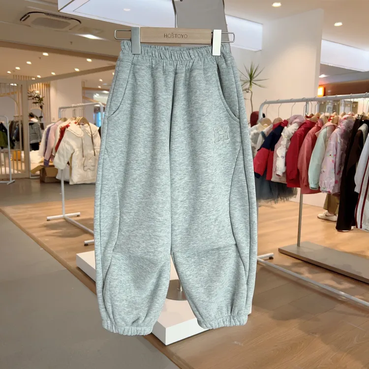 皇室童缘【加绒加厚】男童卫裤子冬季新款儿童休闲裤17430358098