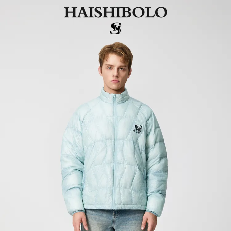 HAISHIBOLO冬季羽绒服轻薄保暖时尚休闲户外简约情侣宽松潮流外套