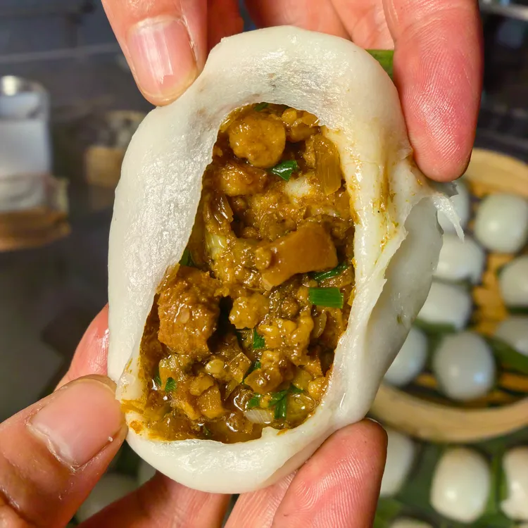 四川手工包馅叶儿粑芽菜肉馅多1袋10个400g*2袋