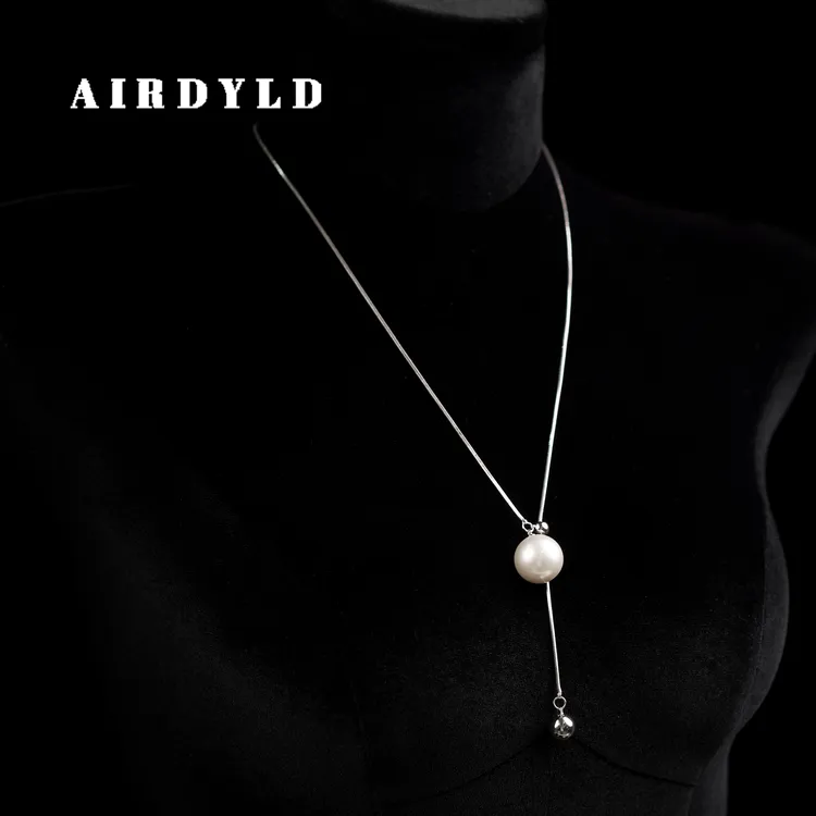 铜合金仿珍珠项链 【凝露】极简百搭优雅时尚小众可调节简约项链