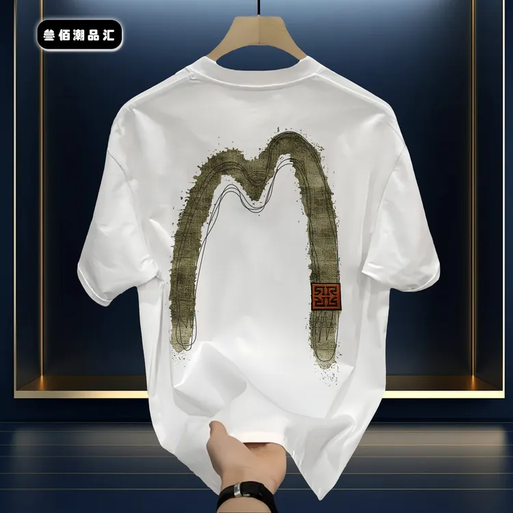 邦德妮2025夏季新款个性设计感圆领宽松百搭纯棉短袖男女同款T恤