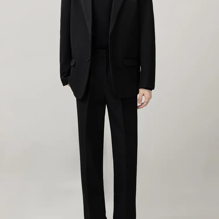 【品牌正品撤柜】2026高端醋酸羊毛混纺秋冬新款男士西装两件套商务