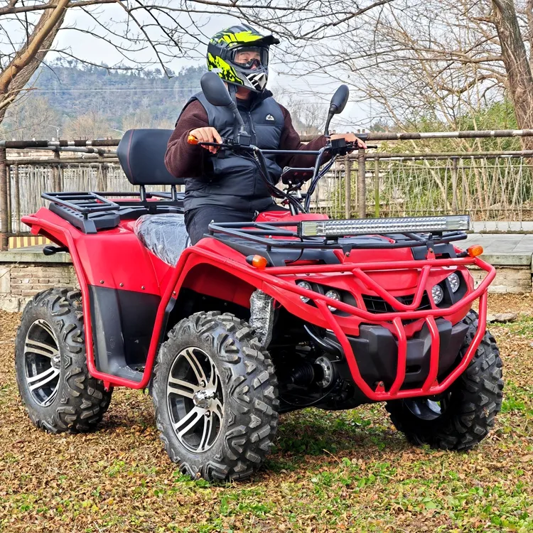 冲天狼电动四驱沙滩车全地形ATV前后双电机成人双座四轮山地越野