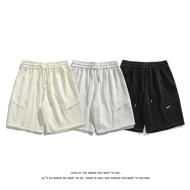 冰丝五分短裤男士夏季超薄宽松运动透气潮牌青少年夏天针织卫裤男