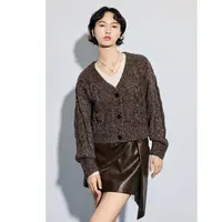 FIVE PLUS毛织名媛风软糯气质高级感百搭时尚针织衫2SE3038300