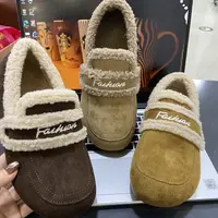 A059 时尚百搭新款加厚雪地靴厚底毛毛鞋保暖棉鞋勃肯女鞋