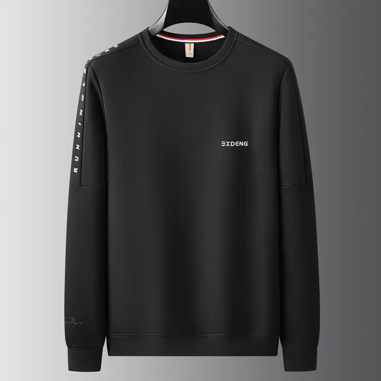 秋季男士加肥加大码宽松休闲打底T恤棉质五明治卫衣Z1810-Z1171