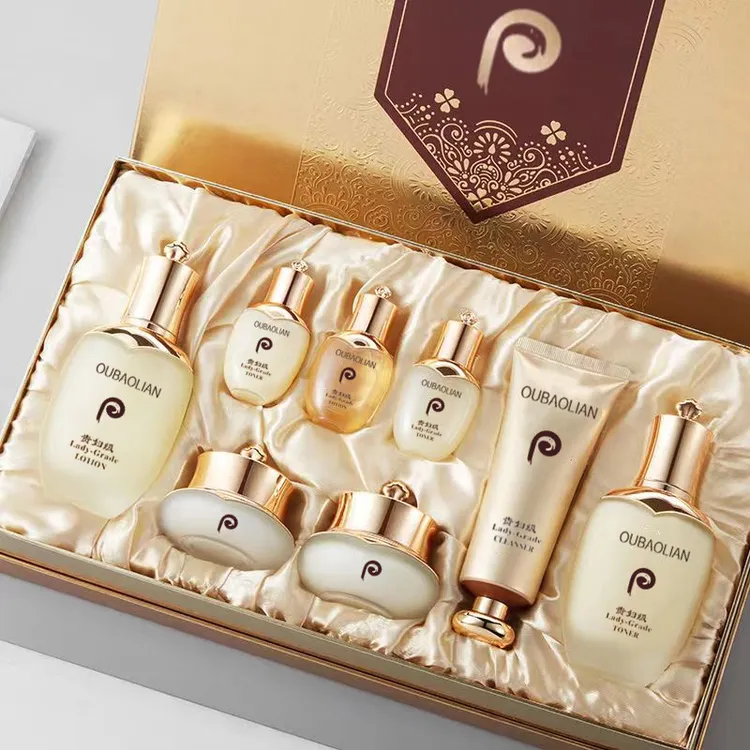 OUBAOLIAN欧宝莲 贵妇级 鹿茸胶原蛋白御龄养颜护肤八件套