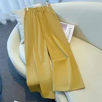 长裤女休闲裤直筒通用幂式穿搭阔腿裤白色宽腿裤子百搭宽松休闲裤