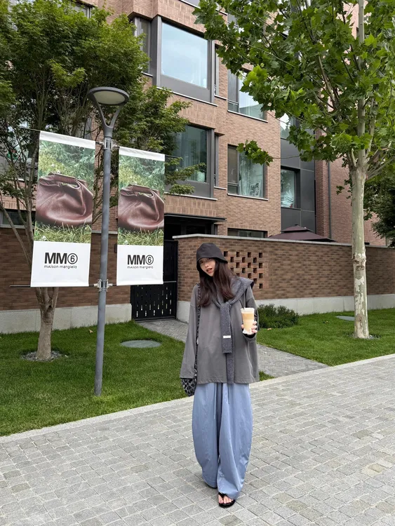 2025早秋新款韩版气质休闲慵懒风披肩针织长袖上衣阔腿长裤三件套