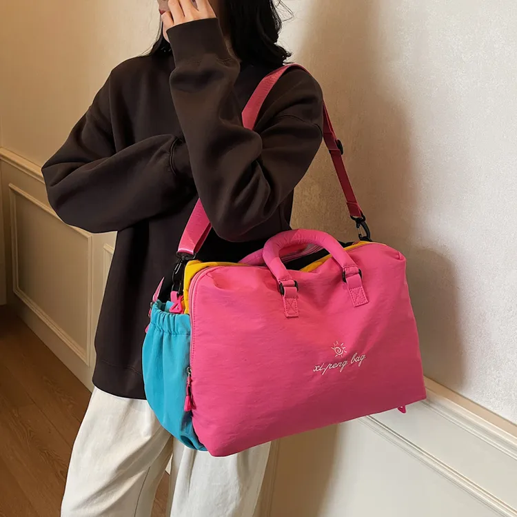 旅行包多功能休闲时尚百搭城市运动风彩色单根斜跨手提大容量808