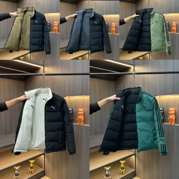 冬季百搭双面服刺绣立领棉服.8235