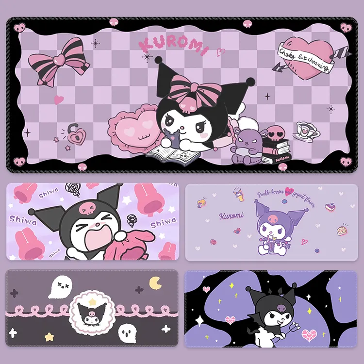 鼠标垫女生超大可爱女生学生三丽鸥卡通动漫可定制电脑桌垫办公