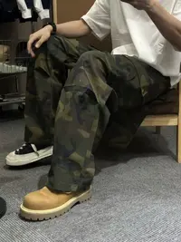秋季户外重磅美式迷彩长裤
