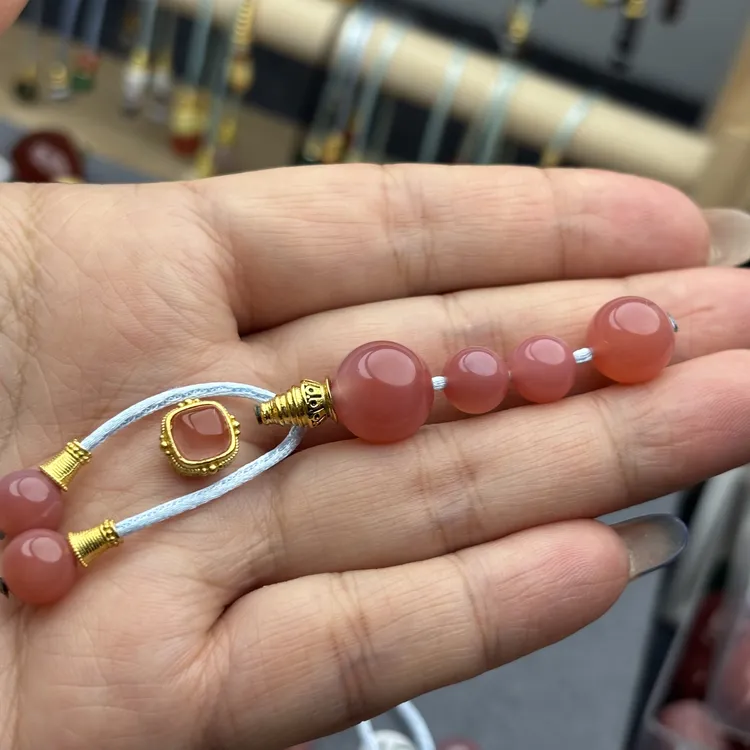 粉糯玛瑙7以下串可用文玩配饰百搭款diy（多样性发其一）