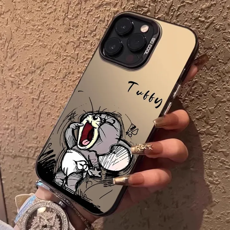 适用iphone17promax手机壳彩银16晕染方块苹果15plus超薄14防摔12