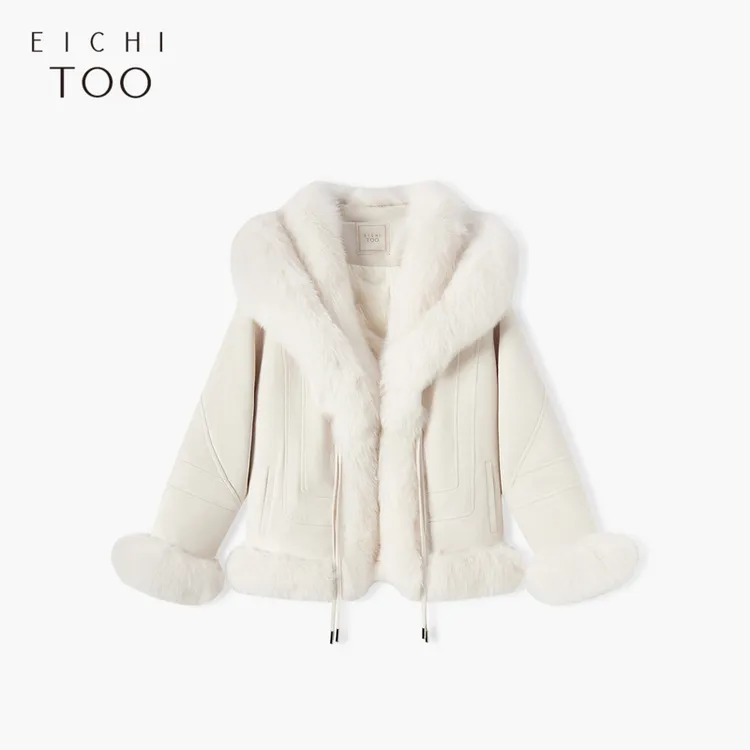【晚晚专属】爱居兔女装时尚柔软时尚保暖舒适皮草羽绒服EWQGJ4N016A