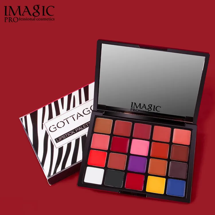 IMAGIC20色口红盘哑光丝绒上色显白持久不易掉色唇釉唇彩学生口红