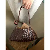 【藤语】小众手工编织单肩腋下包手提包