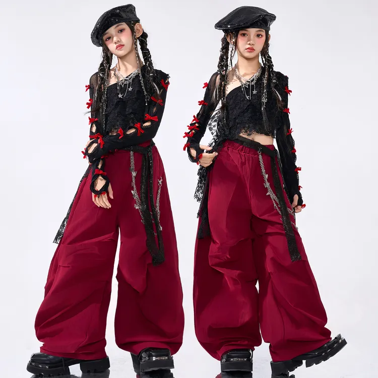 女团爵士舞潮服时髦露脐上衣jazz舞台走秀服女团韩舞打歌舞演出服